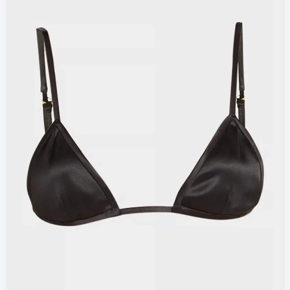 TOM FORD Stretch Silk Triangle Bra size 40 NWT $695